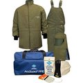 National Safety Apparel ArcGuard® KIT4SCLT402X08 40 cal RevoLite Arc Flash Kit W/Short Coat & Bib Overall, 2XL, Sz 08 KIT4SCLT402X08